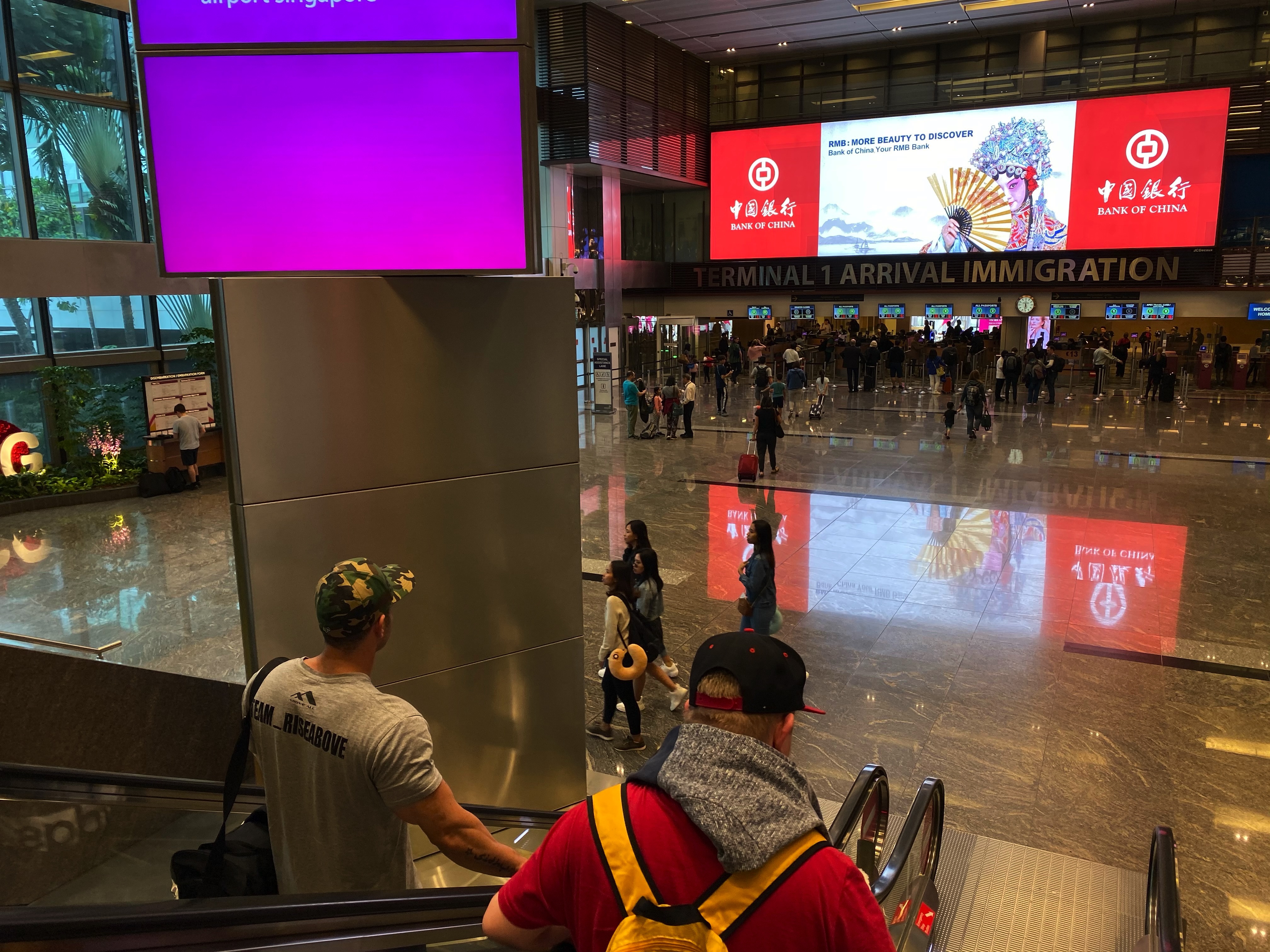 Arriving at Singapore Changi Airport